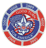 Good Turn for America Patch with Rockers for Each Year