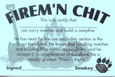 Older Version of Firem'n Chit Wallet Card