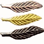 Bronze, Gold, and Silver Eagle Palm pins