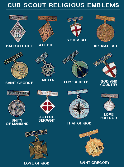 Cub Scout Religious Emblems Poster