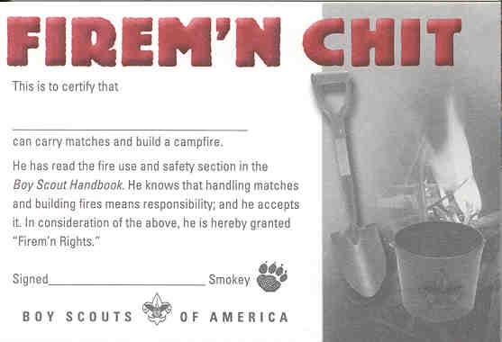 Firem'n Chit Wallet Card