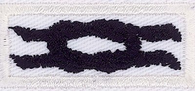 Quartermaster Knot - (Black on White)