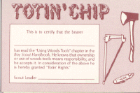 Old version of Totin' Chip Wallet Card (34234)