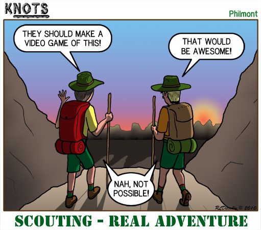 . Scouting Service Project: Knots Cartoon - April 2010