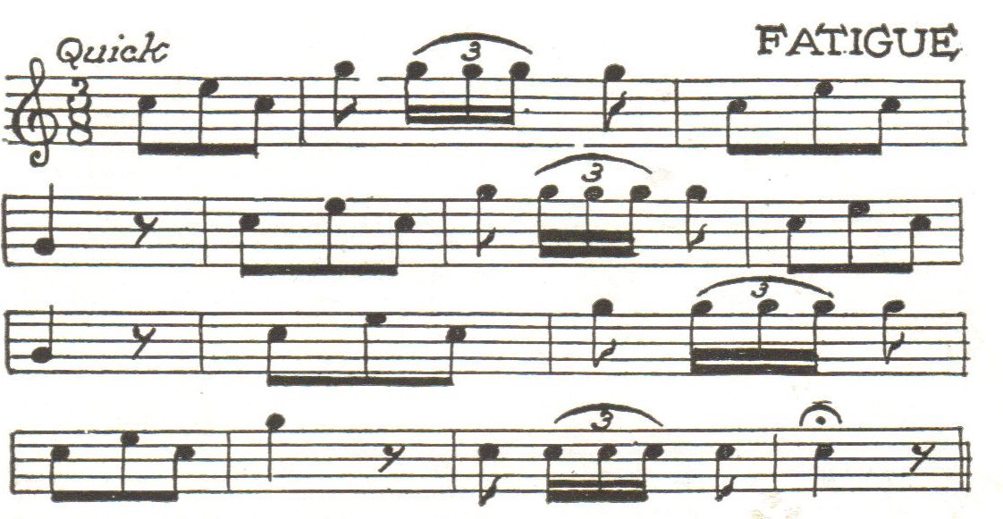 Music for the Fatigue Call Bugle Call