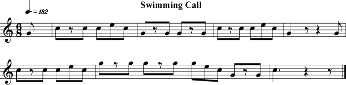 Music for the Swimming Call Bugle Call